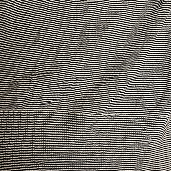 NEW LOFT Off Shoulder Knit Top Womens Large XL White Blue Striped Casual - Picture 7 of 8